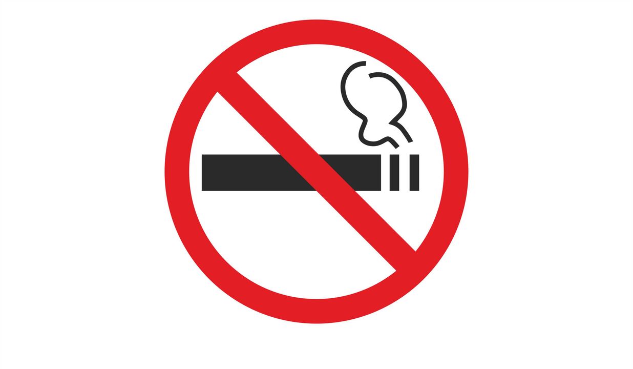 Non fumar para cigarros